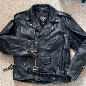 Classic motorcycle jacket.